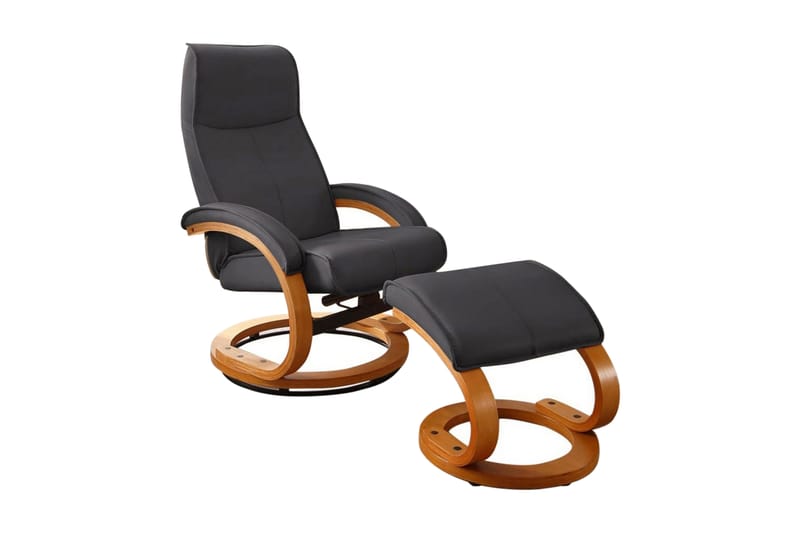 Pasha Reclinerlænestol læder - sort - Møbler - Stole & lænestole - Lænestole - Recliner lænestol