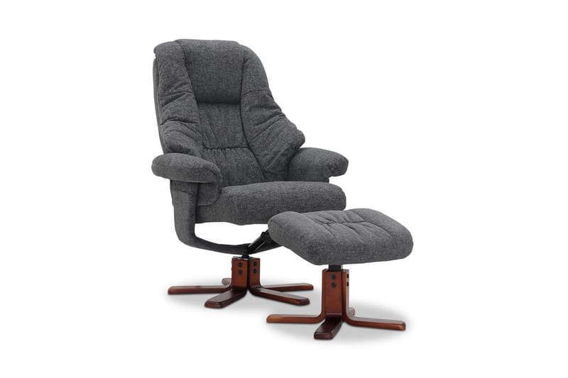 Comfy Lænestol med Rotation Stof - Grå - Møbler - Stole & lænestole - Lænestole