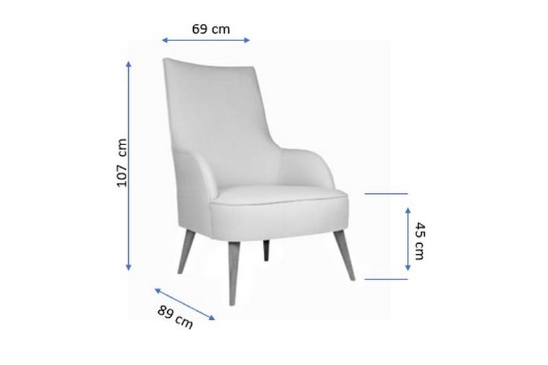 Reavill Lænestol med Armlæn - Gul - Møbler - Stole & lænestole - Lænestole