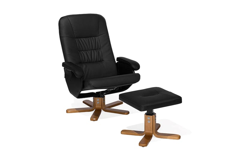 Ridgwardine kontorstol med massage + opvarmningsfunktion og - Sort - Møbler - Stole & lænestole - Lænestole