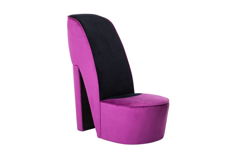 stol højhælet sko-design fløjl lilla - Møbler - Stole & lænestole - Lænestole