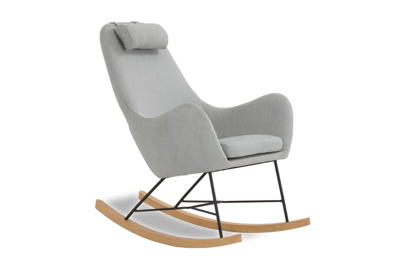 Gyngestol grey textile - Grå - Møbler - Stole & lænestole - Roterende stole