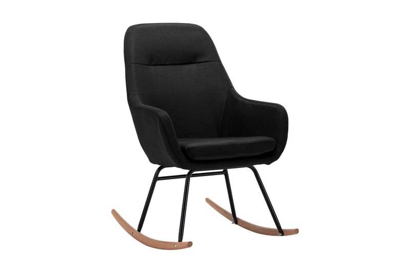 Gyngestol Stof Sort - Møbler - Stole & lænestole - Roterende stole