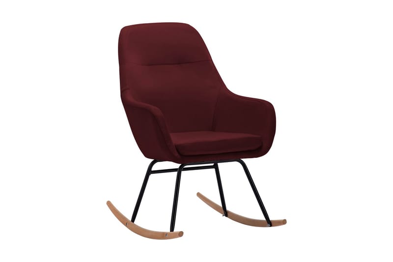 Gyngestol Stof Vinrød - Møbler - Stole & lænestole - Roterende stole