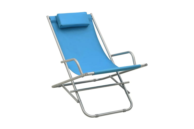 havestole 2 stk. stål blå - Blå - Møbler - Stole & lænestole - Roterende stole