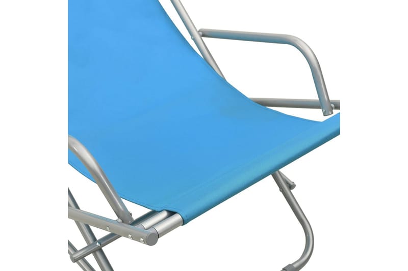 havestole 2 stk. stål blå - Blå - Møbler - Stole & lænestole - Roterende stole