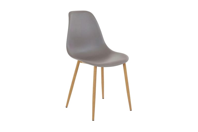 Abia spisebordsstol Plast 2 stk. - lysegrå - Møbler - Stole & lænestole - Spisebordsstole & køkkenstole