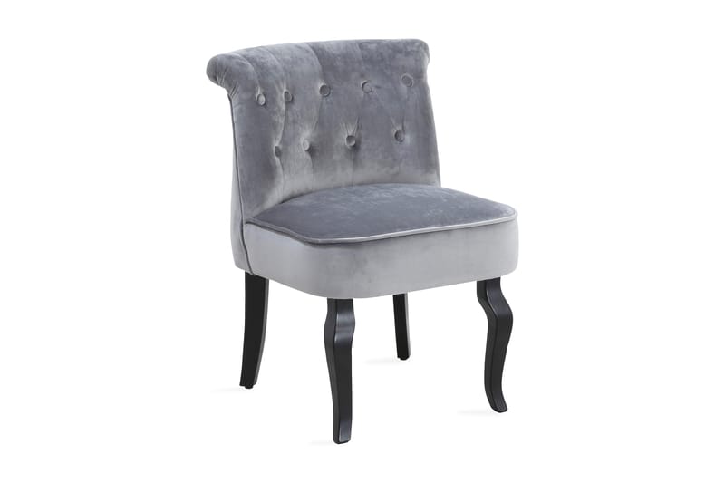 Amidon spisebordsstol velour - Grå - Møbler - Stole & lænestole - Spisebordsstole & køkkenstole