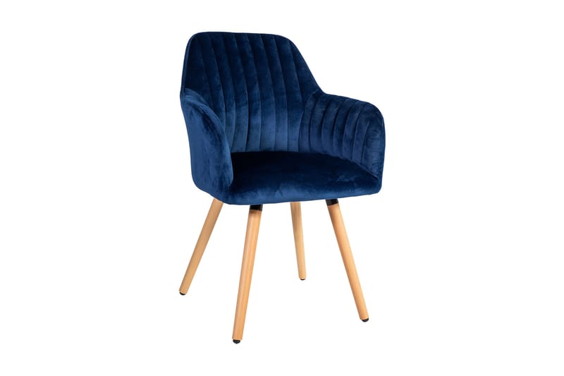 Ariel Stol - Blå / træ - Møbler - Stole - Spisebordsstole & køkkenstole