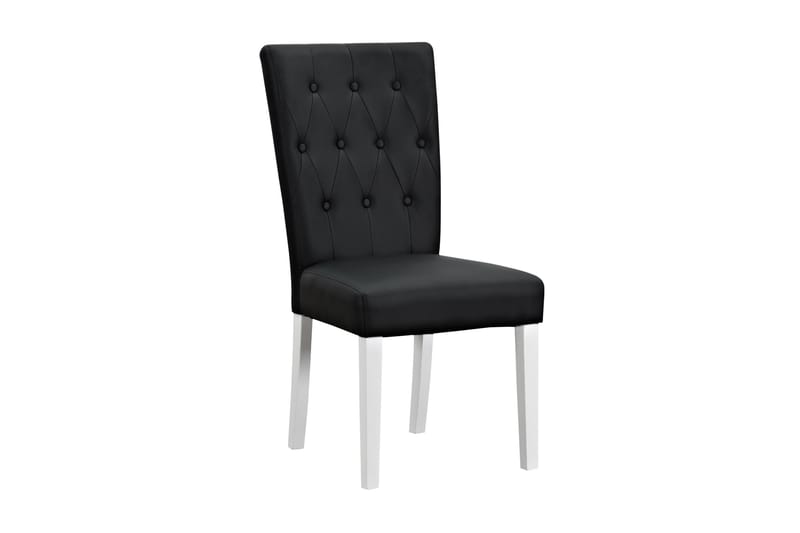 Arkansas Spisebordsstol Kunstlæder - Sort/Hvid - Møbler - Stole & lænestole - Spisebordsstole & køkkenstole
