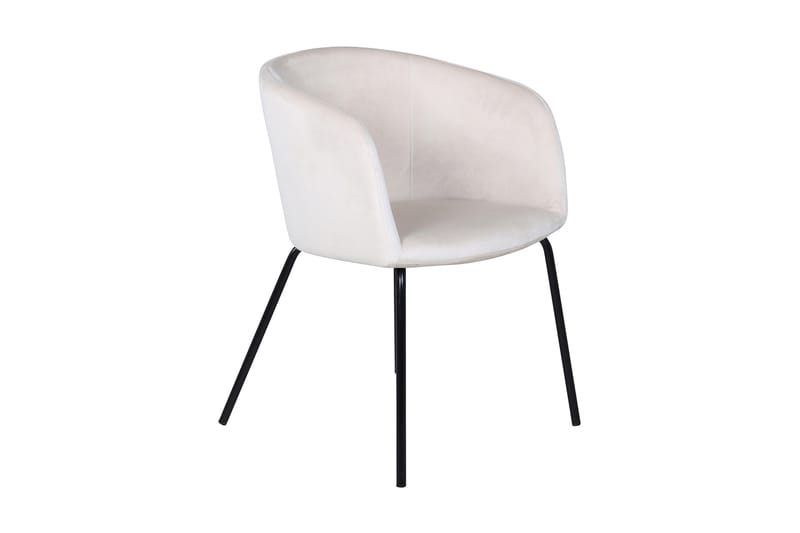 Berita Armstol Velour/Beige/Sort - Møbler - Stole & lænestole - Spisebordsstole & køkkenstole