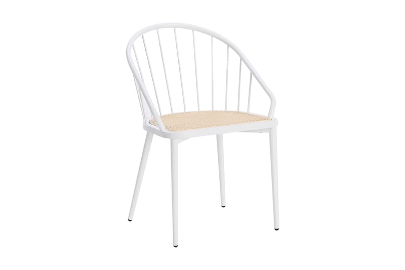 Bilev Spisebordsstol - Hvid/Natur - Møbler - Stole & lænestole - Spisebordsstole & køkkenstole