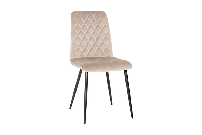 Cedd Spisebordsstol Velour 2stk - Beige - Møbler - Stole & lænestole - Spisebordsstole & køkkenstole