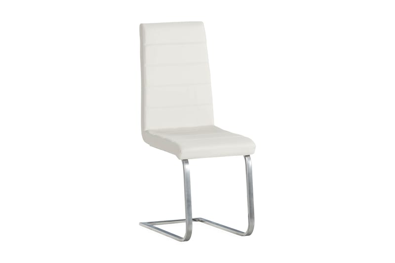 Cibus Spisebordsstol Kunstlæder - Hvid/Krom - Møbler - Stole & lænestole - Spisebordsstole & køkkenstole