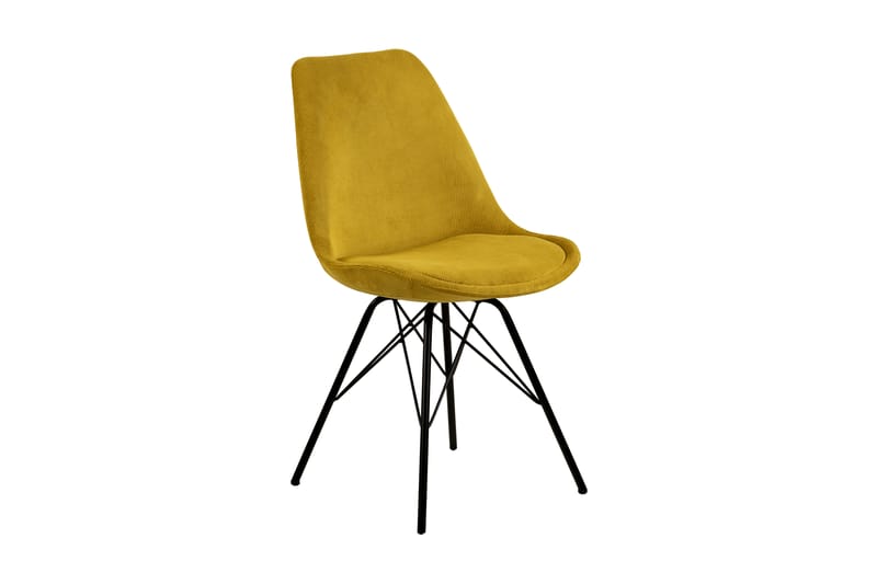Collina Spisebordsstol - Gul/Sort - Møbler - Stole & lænestole - Spisebordsstole & køkkenstole