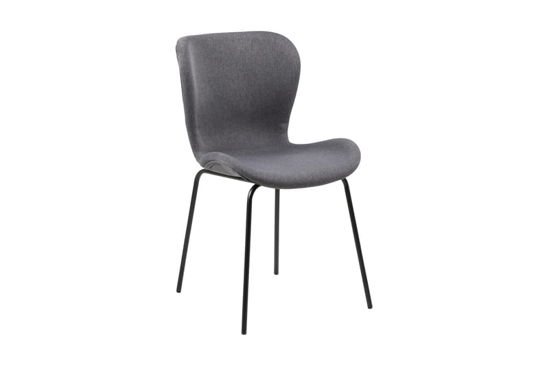 Copor Spisebordsstol 2 stk - Mørkegrå/Sort - Møbler - Stole & lænestole - Spisebordsstole & køkkenstole