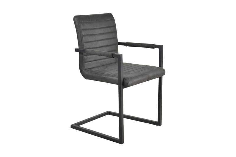 Crucis Lænestol - Sort/Mørkegrå - Møbler - Stole & lænestole - Spisebordsstole & køkkenstole