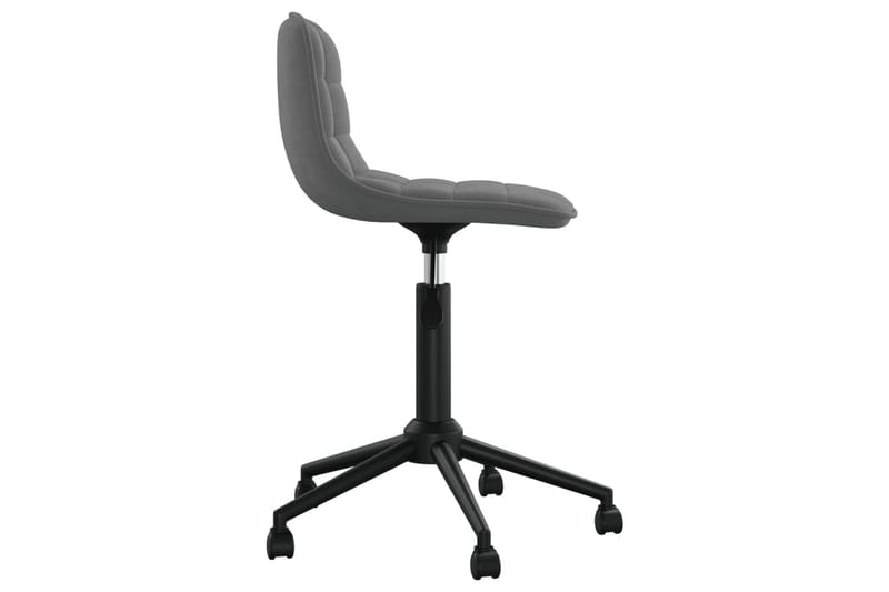 drejelig spisebordsstol fløjl mørkegrå - Grå - Møbler - Stole & lænestole - Spisebordsstole & køkkenstole