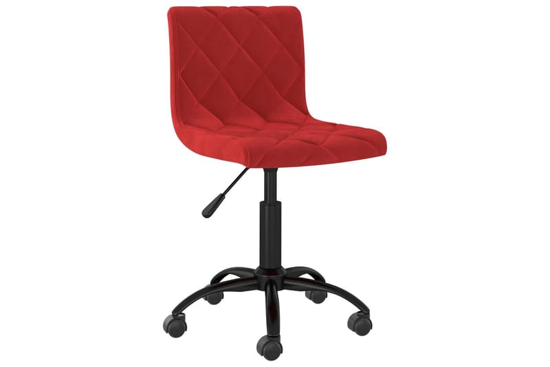 drejelig spisebordsstol fløjl vinrød - Rød - Møbler - Stole & lænestole - Spisebordsstole & køkkenstole