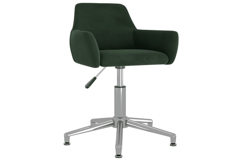 drejelige spisebordsstole 2 stk. fløjl mørkegrøn - Grøn - Møbler - Stole & lænestole - Spisebordsstole & køkkenstole