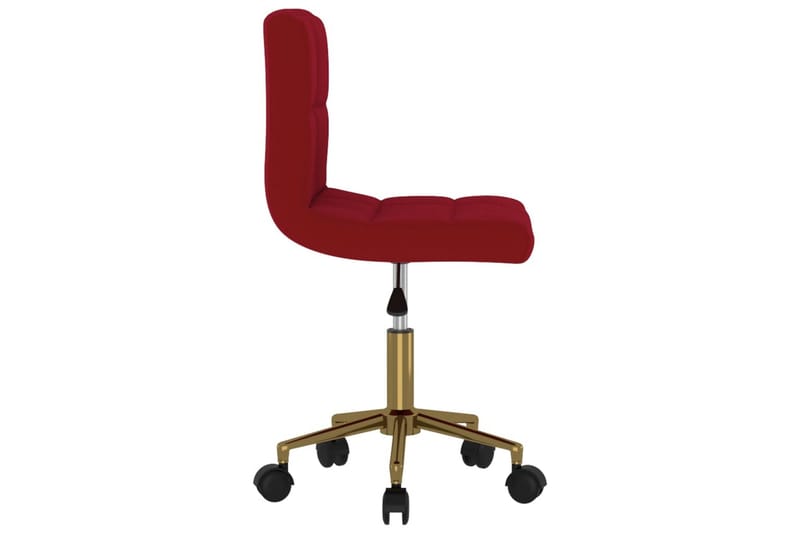 drejelige spisebordsstole 4 stk. fløjl vinrød - Rød - Møbler - Stole & lænestole - Spisebordsstole & køkkenstole
