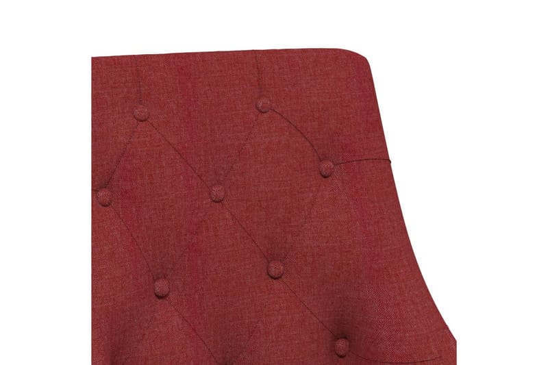 drejelige spisebordsstole 4 stk. stof vinrød - Rød - Møbler - Stole & lænestole - Spisebordsstole & køkkenstole