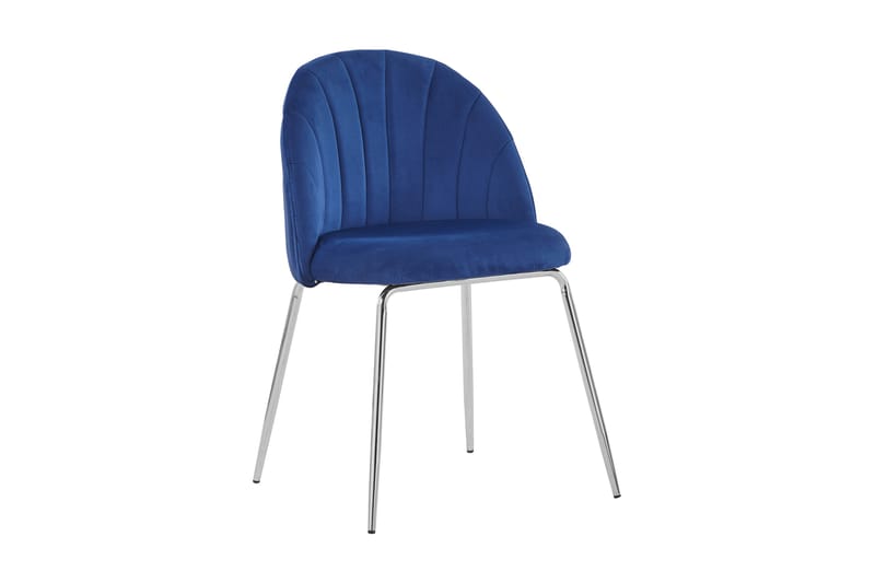 Felipe Spisebordsstol Velour - Blå - Møbler - Stole - Spisebordsstole & køkkenstole