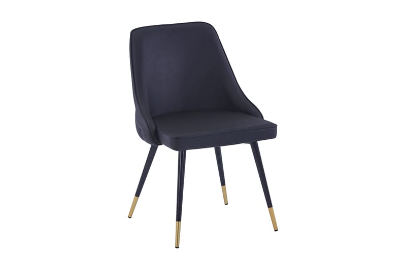 Filipstad Spisebordsstol Kunstlæder - Sort - Møbler - Stole & lænestole - Spisebordsstole & køkkenstole