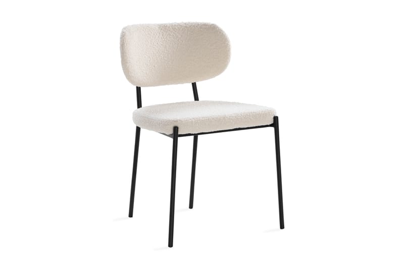 Gemmiano Spisebordsstol - Sort - Møbler - Borde - Spisebord og køkkenbord