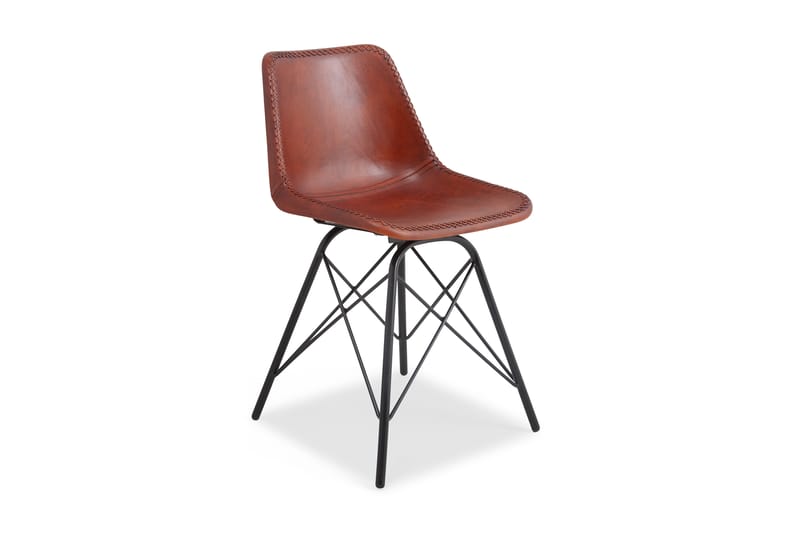 Iberis Spisebordstol Læder - Mocca - Møbler - Stole & lænestole - Spisebordsstole & køkkenstole