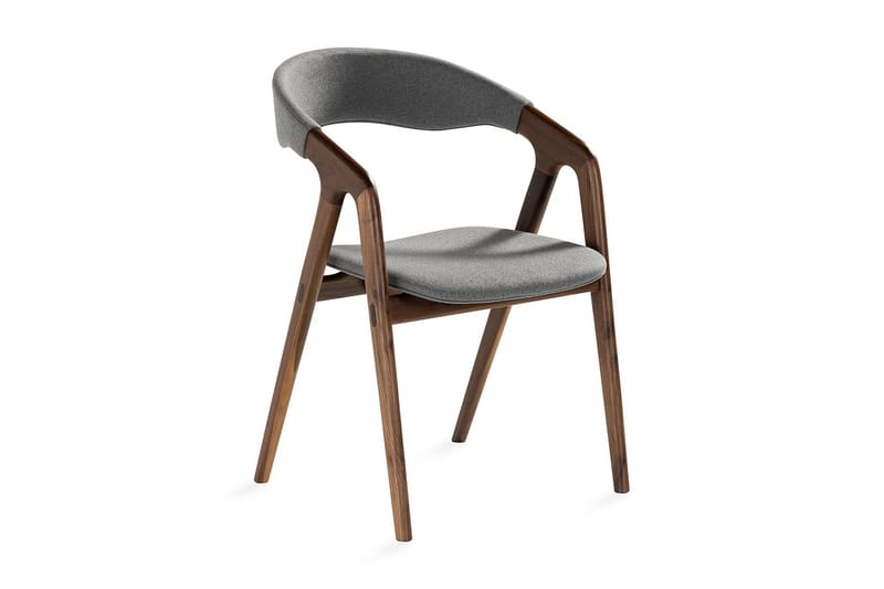 Jerup Spisebordstol Massiv Valnød - Brun - Møbler - Stole & lænestole - Spisebordsstole & køkkenstole