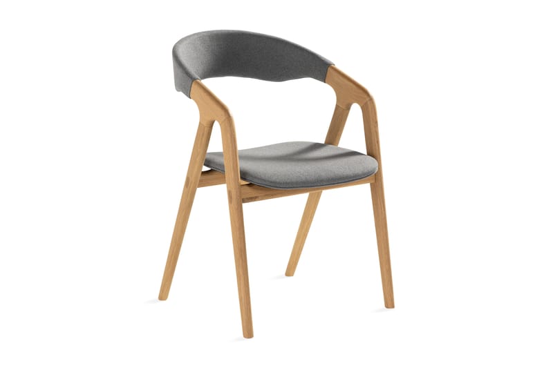Jerup Spisebordstol Massivt Eg - Brun - Møbler - Borde - Spisebord og køkkenbord