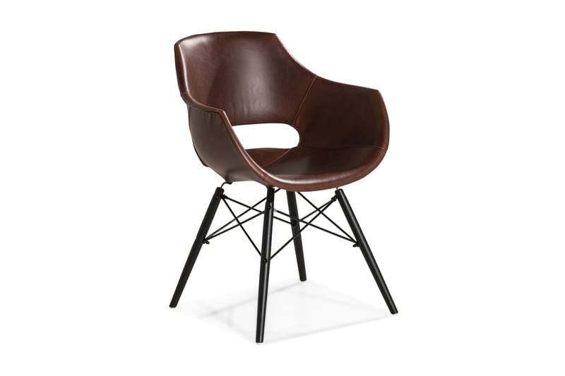 Kairo Spisebordsstol - Vintage Brun/Eg - Møbler - Stole & lænestole - Armstole