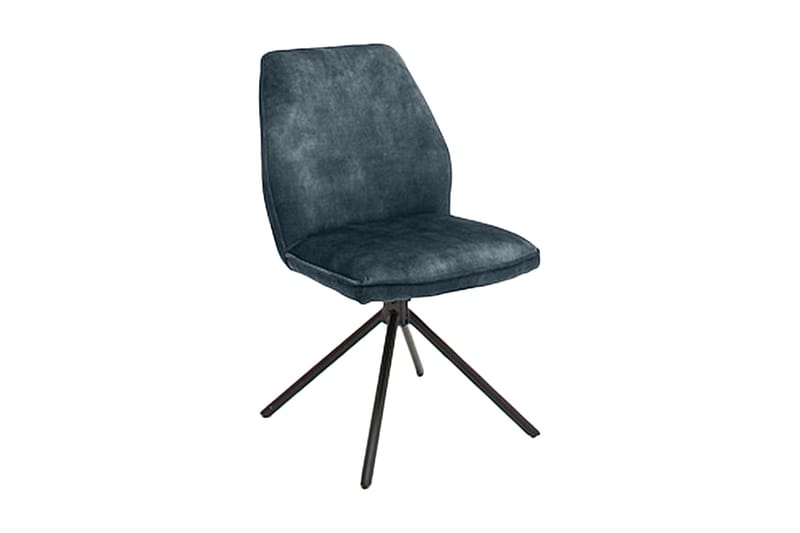 Latinya Spisebordsstol 4 Ben - Blå / sort - Møbler - Stole - Spisebordsstole & køkkenstole