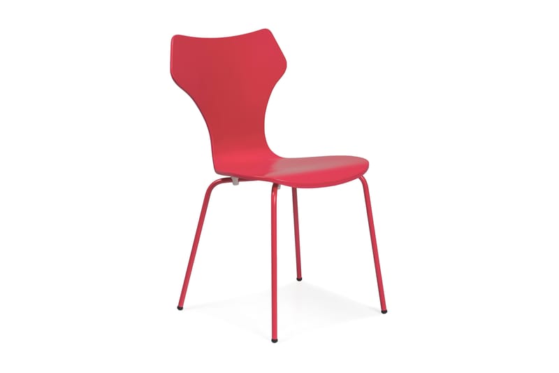 Margam Skalstol 4-pak - Rød - Møbler - Stole & lænestole - Spisebordsstole & køkkenstole
