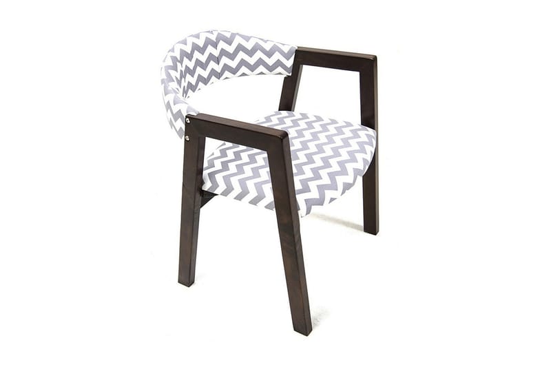 Massive Design lænestol - Grå / hvid - Møbler - Stole & lænestole - Spisebordsstole & køkkenstole