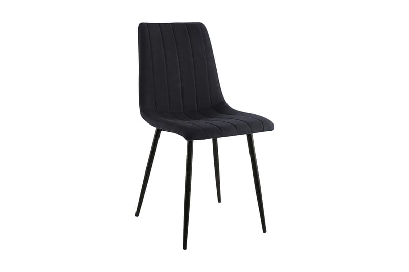 Michelle stol Sort / mat Sort Velour - Møbler - Stole & lænestole - Spisebordsstole & køkkenstole