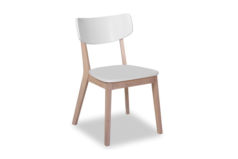 Nordkapp Spisebordsstol - Hvid/Træ - Møbler - Stole & lænestole - Spisebordsstole & køkkenstole
