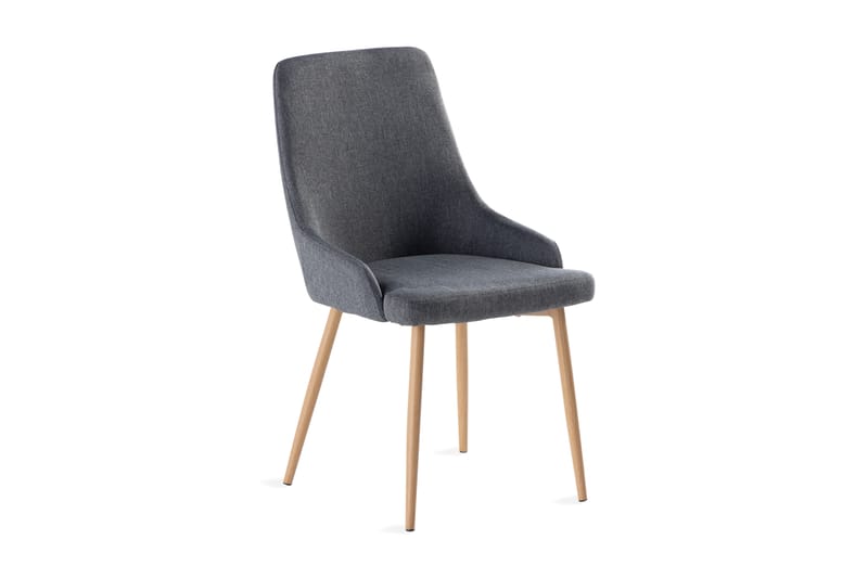 Pelle Spisebordsstol - Mørkegrå/Eg - Møbler - Stole & lænestole - Spisebordsstole & køkkenstole