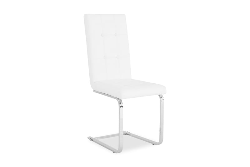 Senta Spisebordsstol Kunstlæder - Hvid - Møbler - Stole & lænestole - Spisebordsstole & køkkenstole