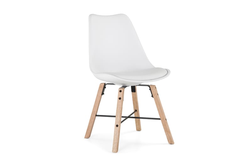 Shell Spisebordsstol - Hvid/Eg - Møbler - Stole - Spisebordsstole & køkkenstole