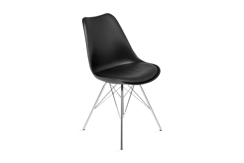 Shell Spisebordsstol - Sort/Krom - Møbler - Stole & lænestole - Spisebordsstole & køkkenstole
