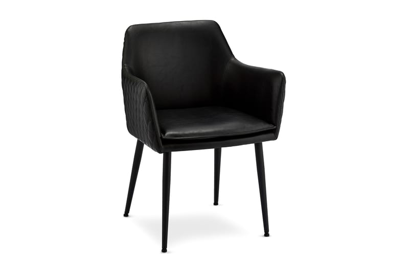 Shiva Køkkenstol Kunstlæder - Sort - Møbler - Stole & lænestole - Spisebordsstole & køkkenstole