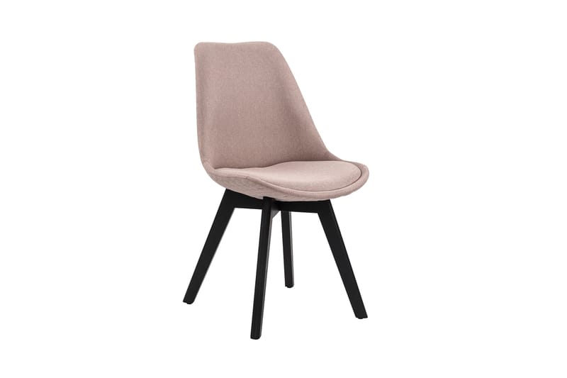 Spisebordsstol 2stk Lyserødt stof - Lyserød - Møbler - Stole & lænestole - Spisebordsstole & køkkenstole