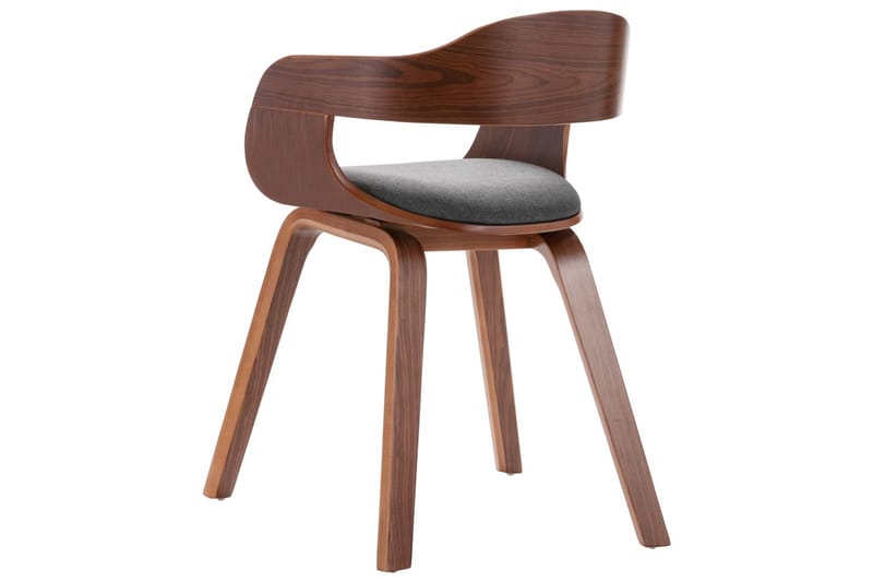 spisebordsstol bøjet træ og kunstlæder mørkegrå - Grå - Møbler - Stole & lænestole - Barstole