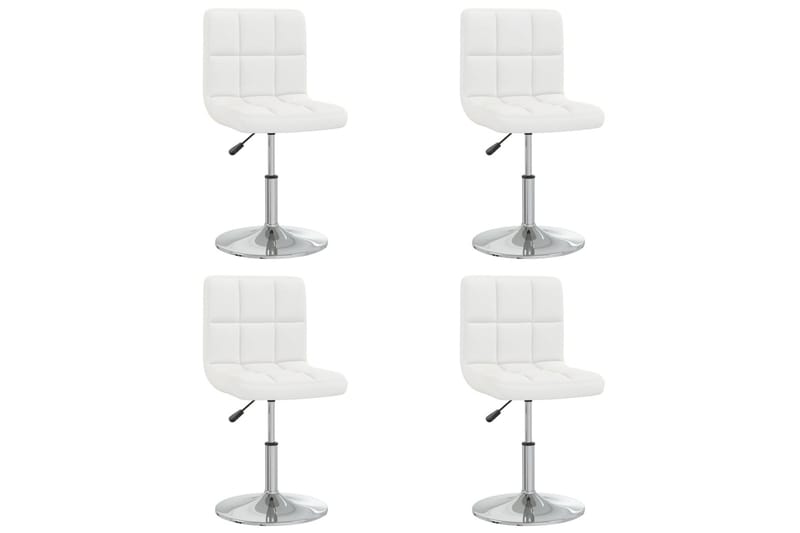 spisebordsstole 4 stk. kunstlæder hvid - Hvid - Møbler - Stole & lænestole - Armstole