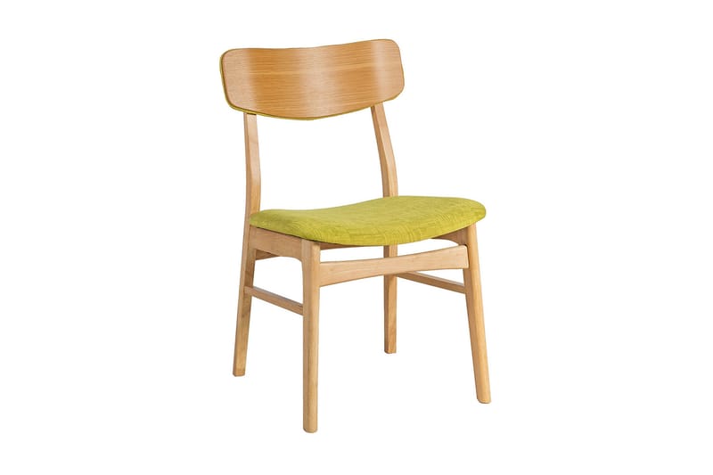 Stol JAXTON 49x535xH80cm farve: grøn farve: eg - Møbler - Stole & lænestole - Spisebordsstole & køkkenstole