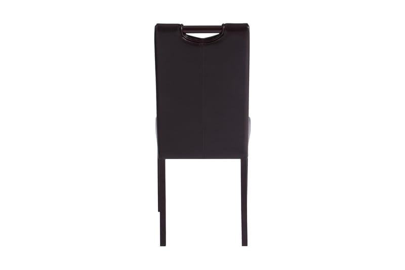 Sybil spisebordsstol kunstlæder 2 stk. - Brun/mørkt træ - Møbler - Stole - Spisebordsstole & køkkenstole