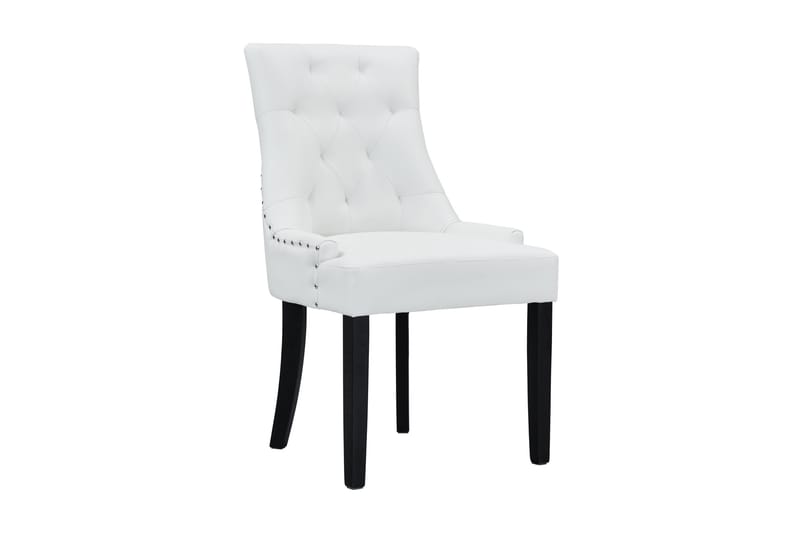 Tuva Spisebordsstol Kunstlæder - Hvid/Krom - Møbler - Stole & lænestole - Spisebordsstole & køkkenstole