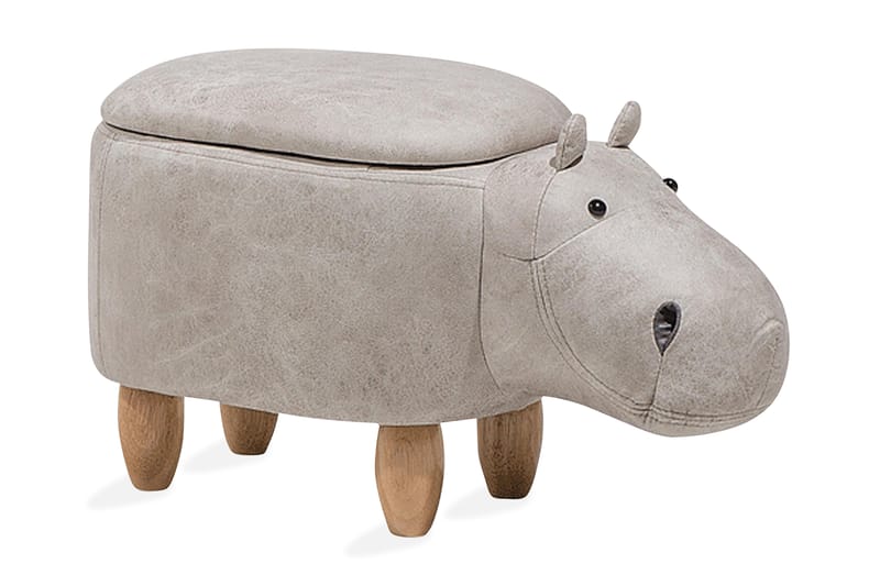Hippo siddepuf 32 cm - Grå - Møbler - Stole & lænestole - Taburet & skammel - Ottoman